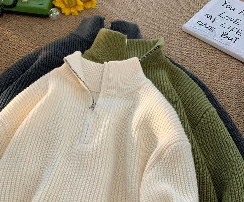 Affordable and Stylish half zip sweater