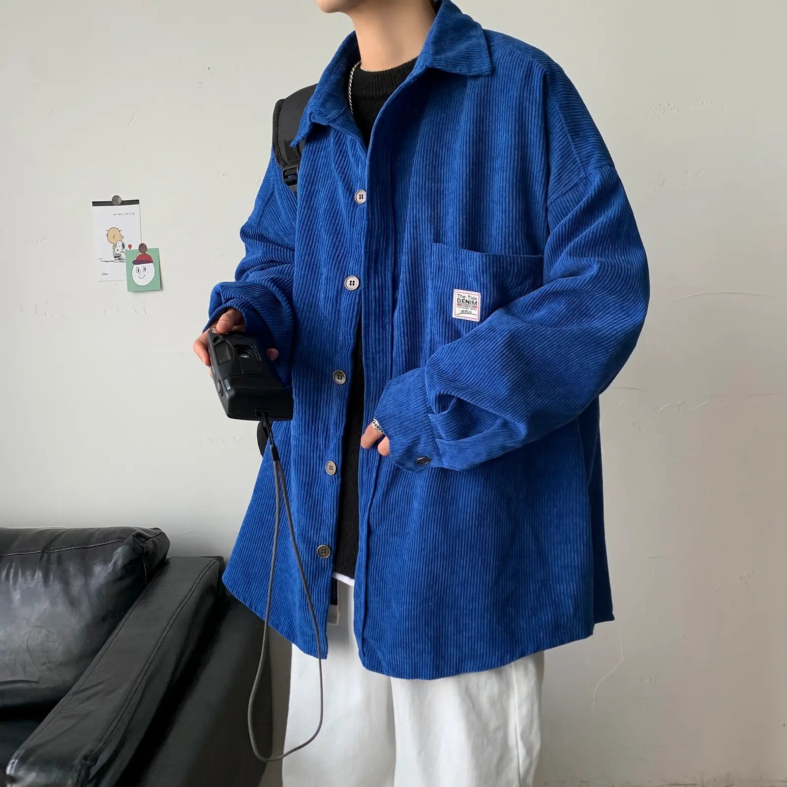 affordable oversized corduroy shirt