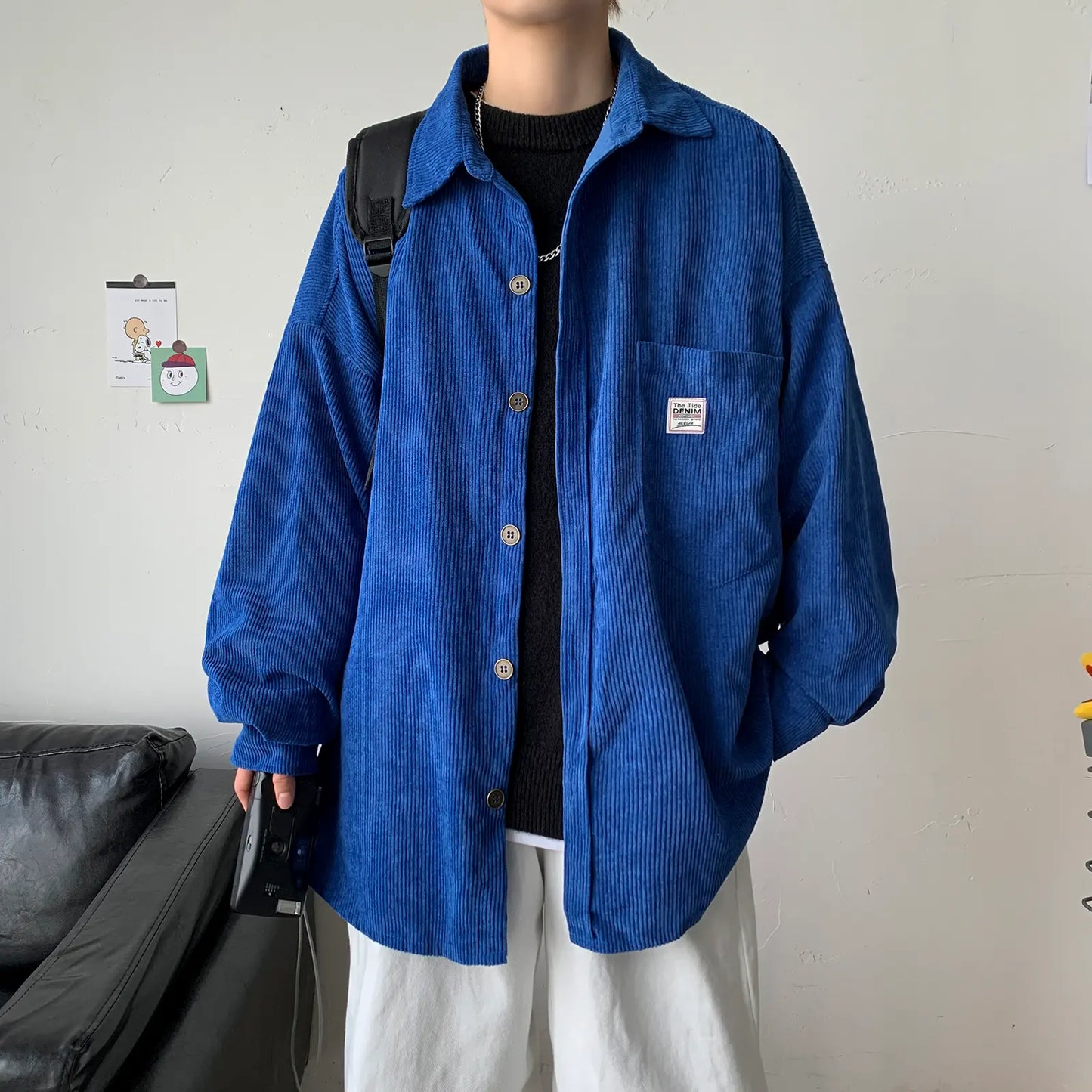 affordable oversized corduroy shirt